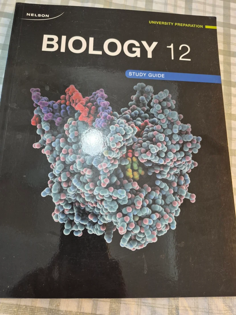 Nelson Biology 12 University Preparation Study Guide