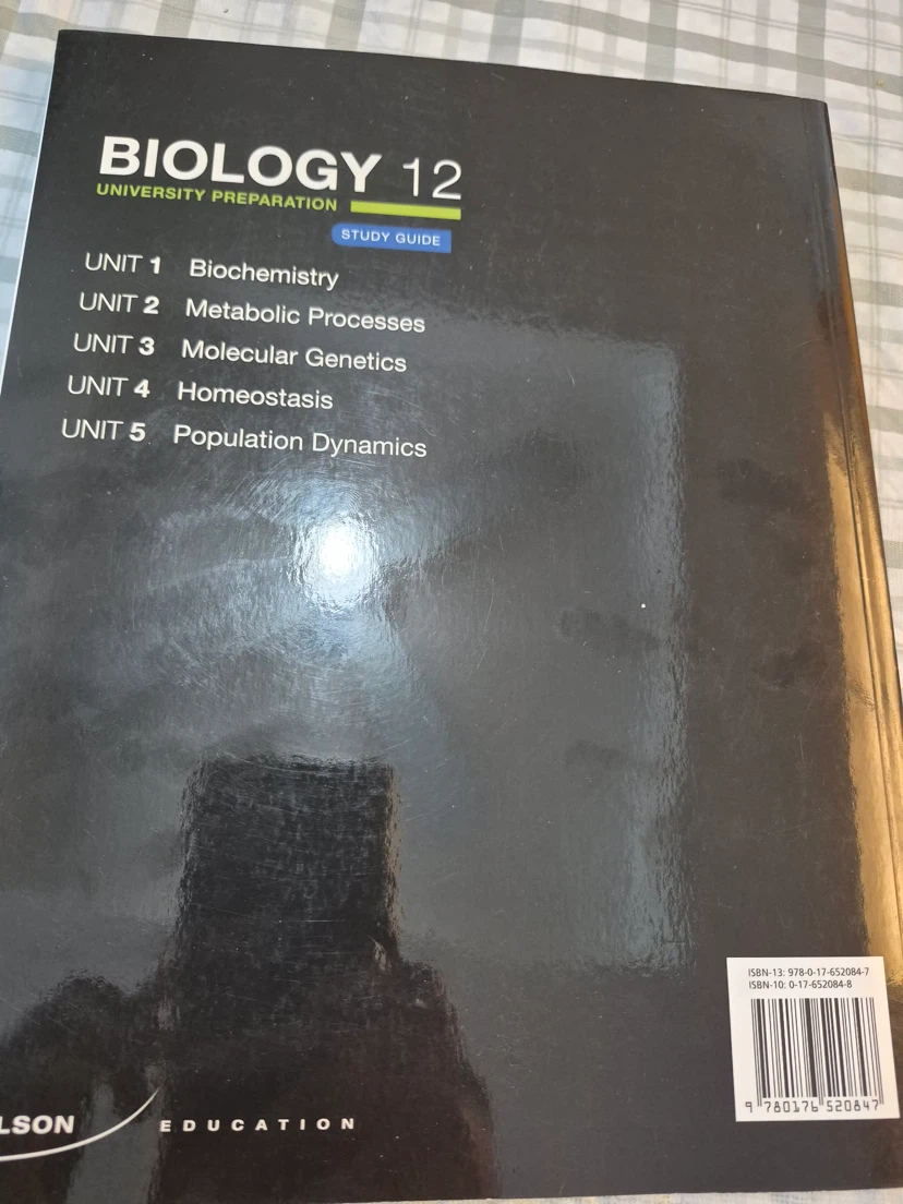 Nelson Biology 12 University Preparation Study Guide - photo 2