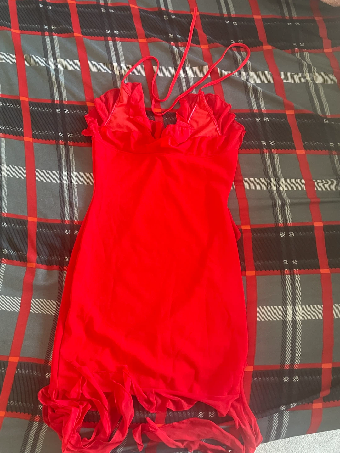Red Sheer Mini Dress - photo 2
