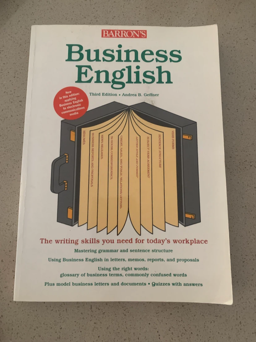 Barron's Business English Third Edition Book
