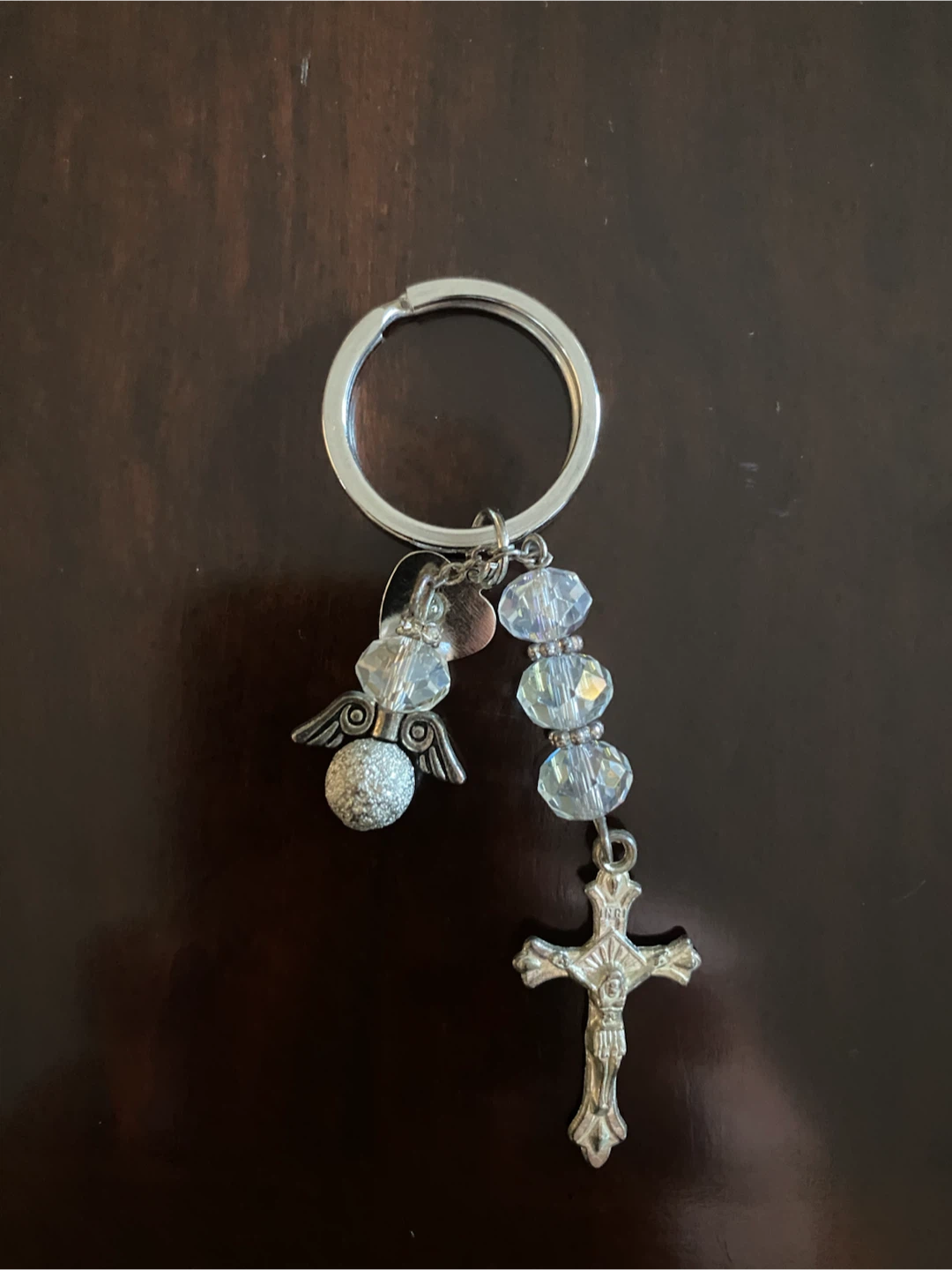 Angel and Cross Keychain - photo 2
