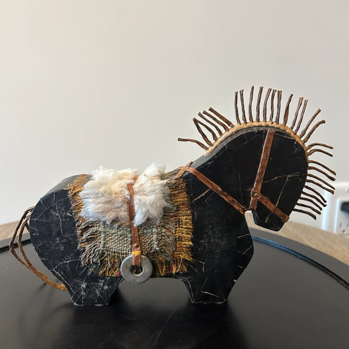 Vintage Antepampa Handmade Folk Art Horse Sculpture - photo 4