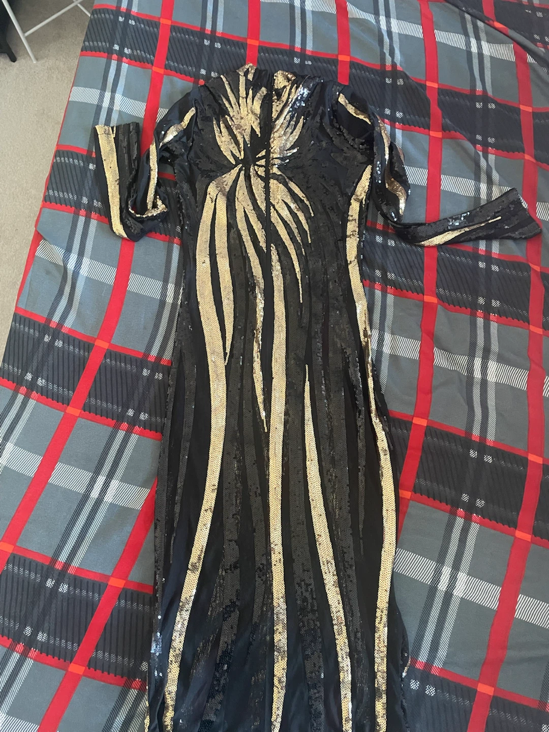 Sequined Long Sleeve Dress - photo 2