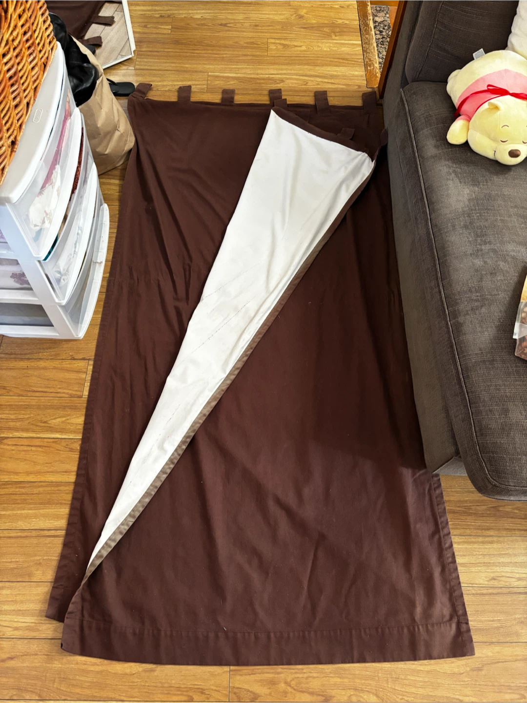 Brown Black-Out Curtains