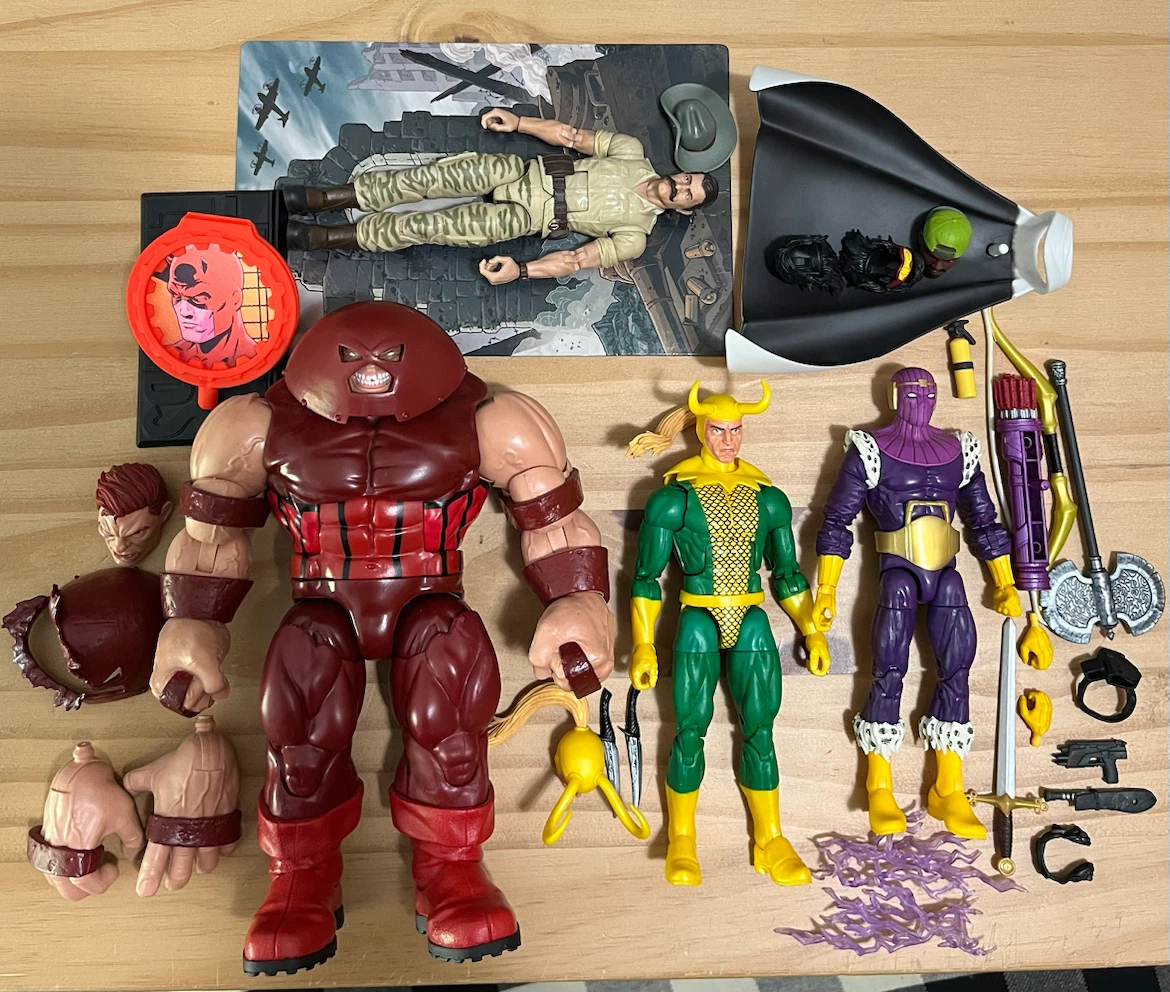 Marvel Legends Juggernaut, Loki & Baron Zemo Action Figures