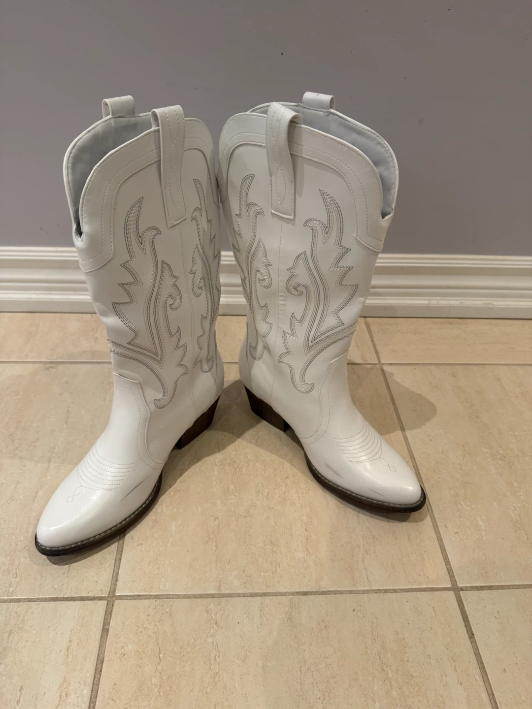 White Cowboy Boots - photo 2