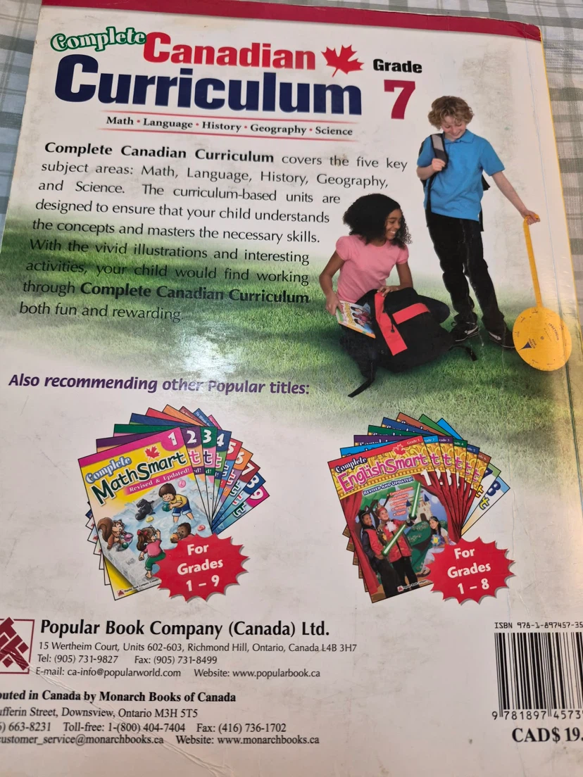 Complete Canadian Curriculum Grade 7 Workbook - photo 2