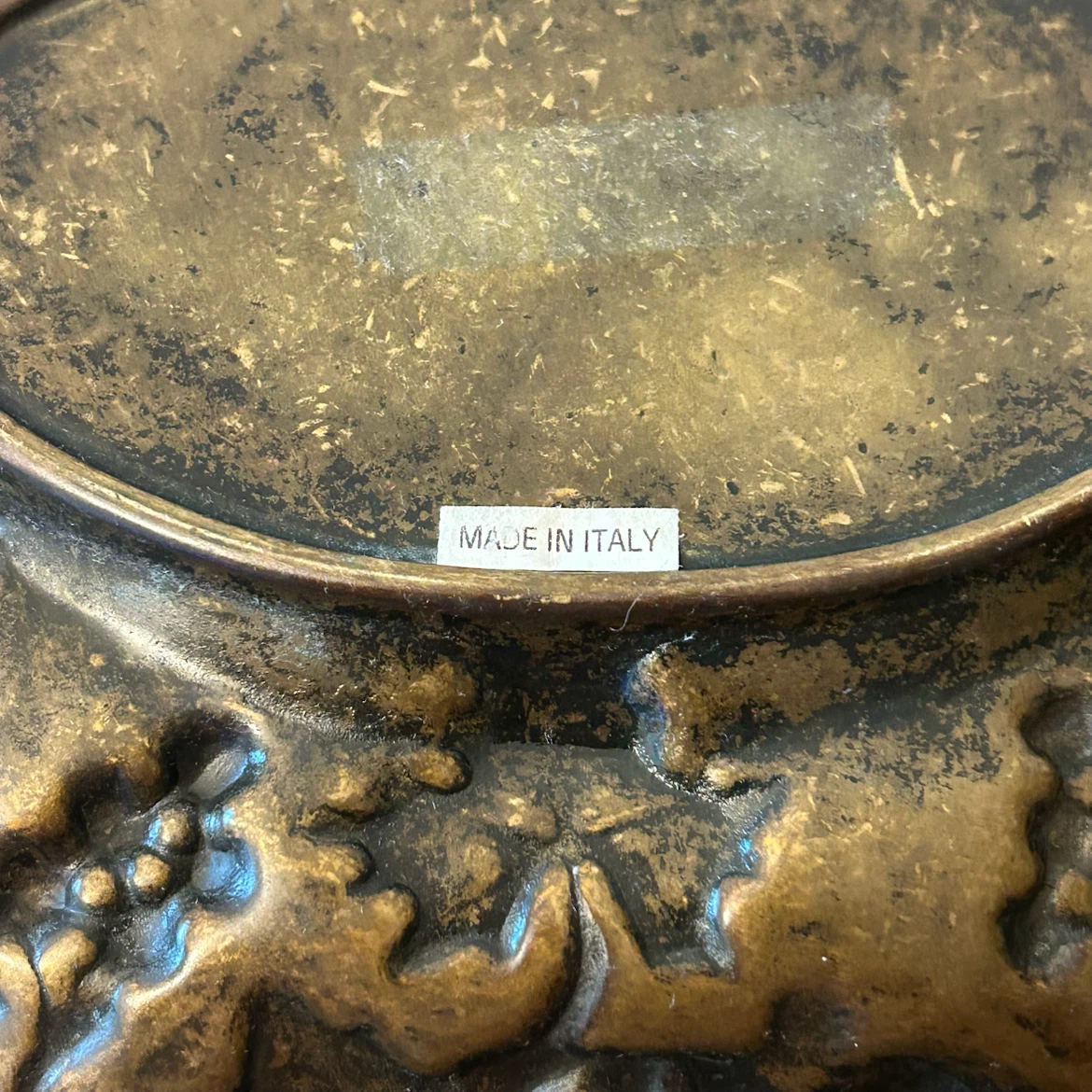 Vintage Made in Italy Brass Grape & Vine Decorative Dish - photo 3
