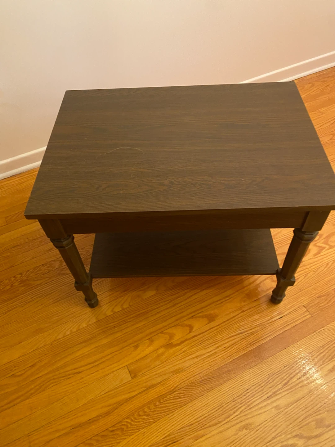 Dark Brown Two-Tiered End Table - photo 2
