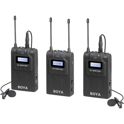 BOYA BY-WM8 Pro Wireless Lavalier Microphone System