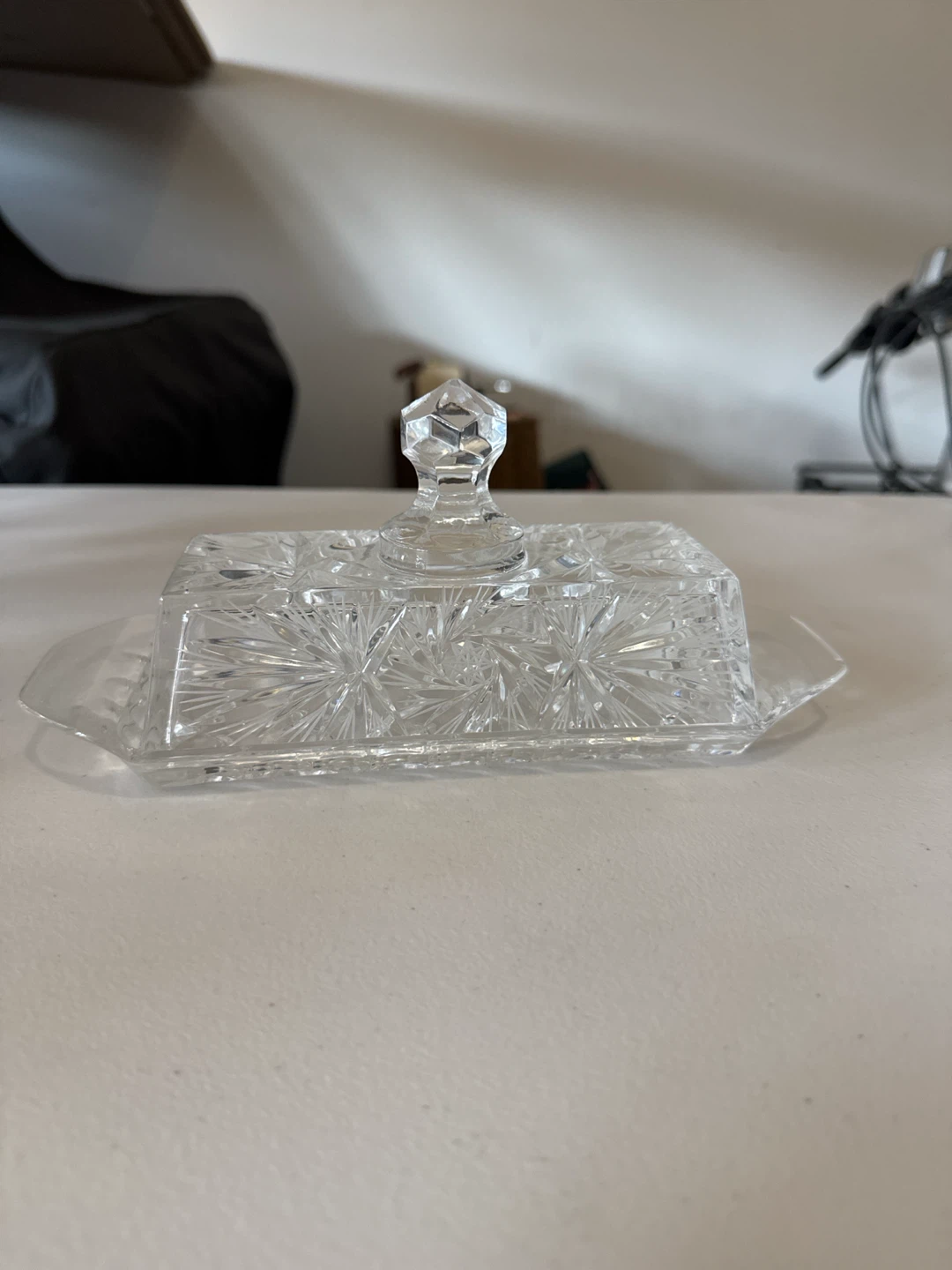 Crystal Butter Dish - photo 2