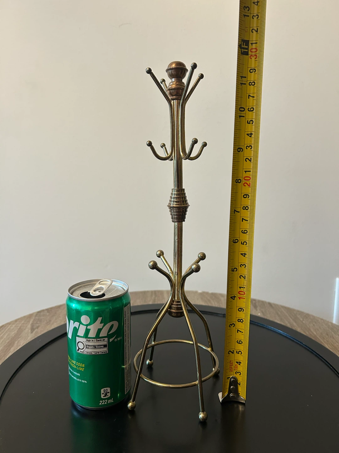 Vintage Brass Miniature Coat Rack – Jewelry Stand - photo 2