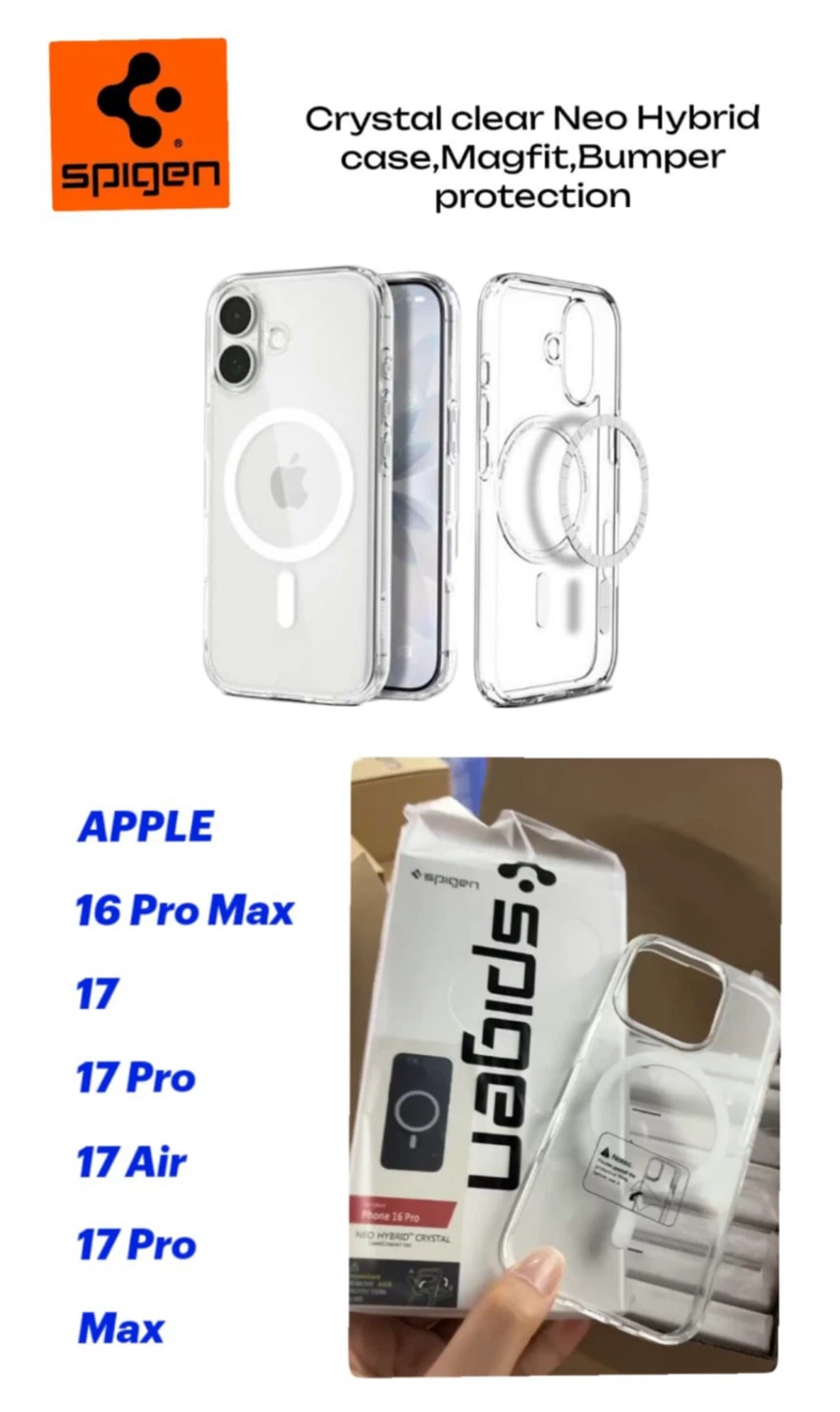 Spigen Crystal Clear Neo Hybrid Magfit Case