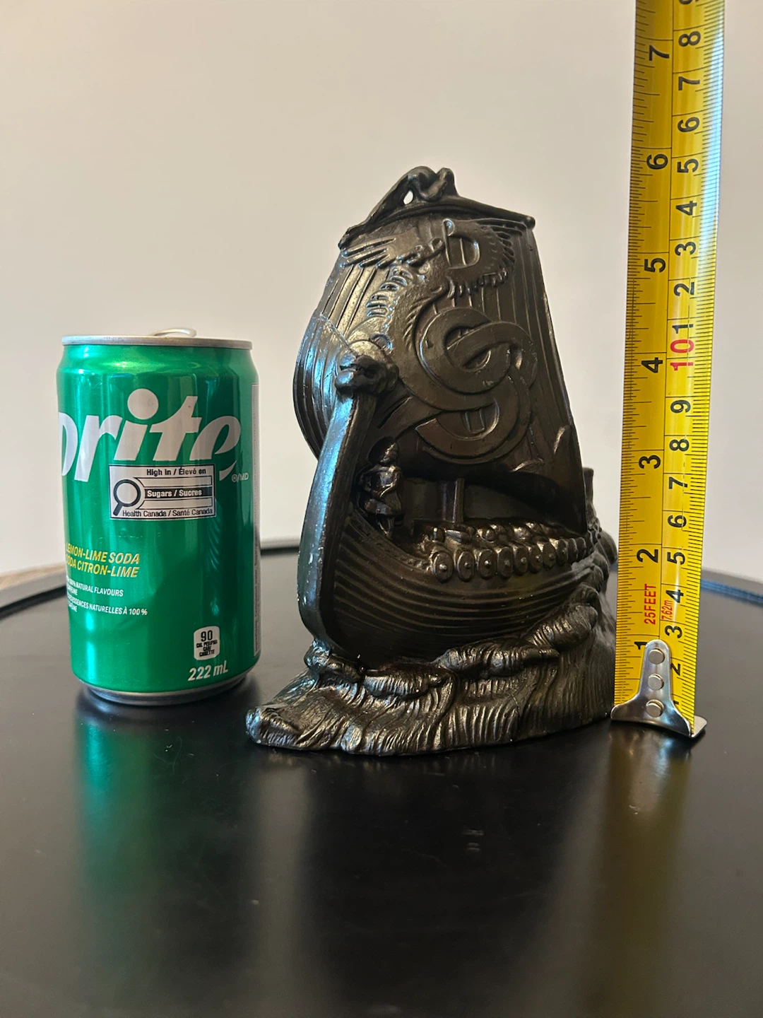 Vintage Cast Metal Viking Longship Bookend - photo 5