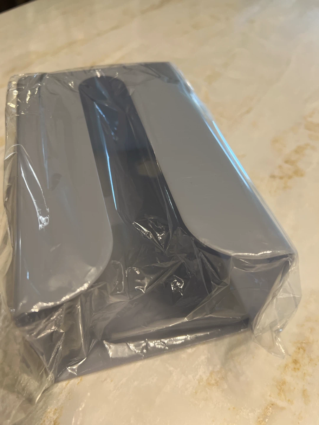 Light Blue Plastic Tissue Box Holder(under cabinet hidden) - photo 2
