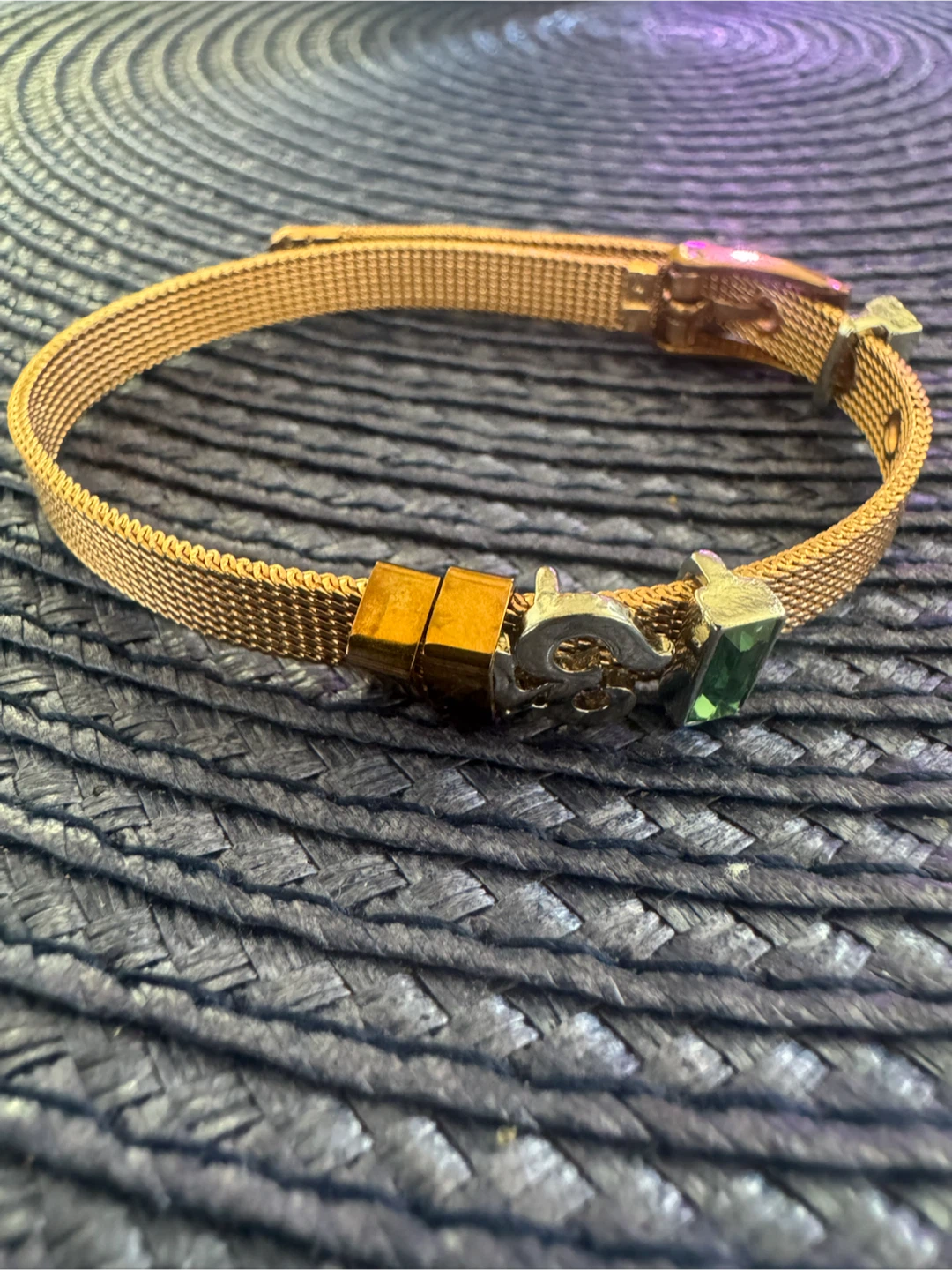Rose Gold Mesh Charm Bracelet - photo 2