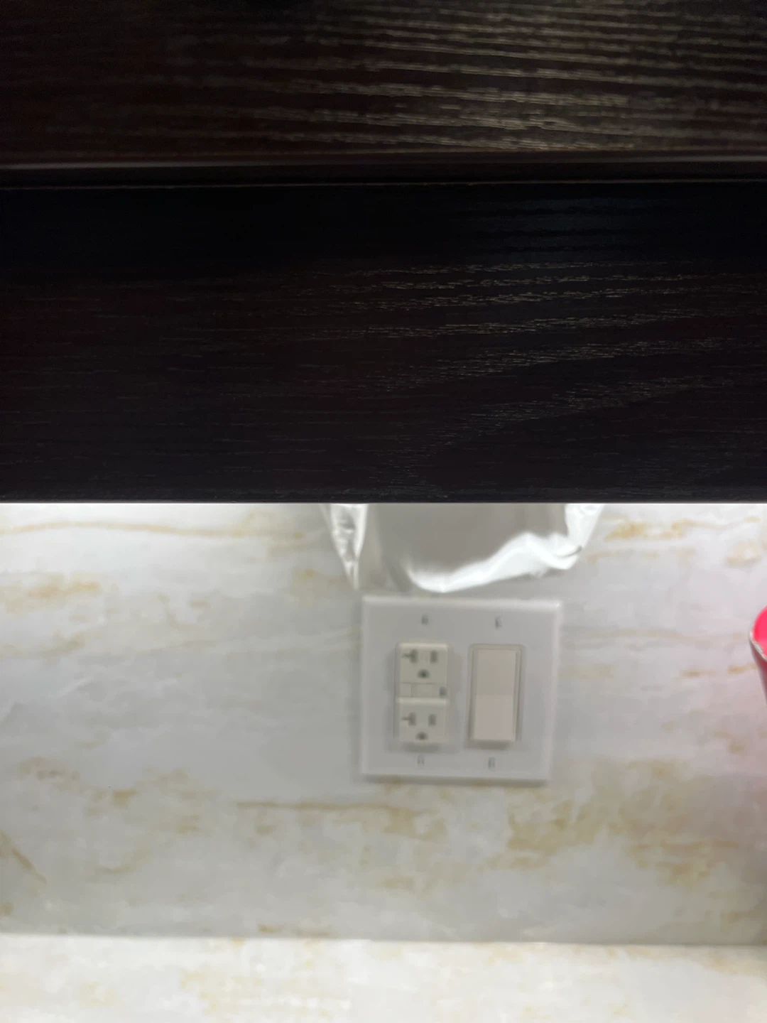 Light Blue Plastic Tissue Box Holder(under cabinet hidden) - photo 5