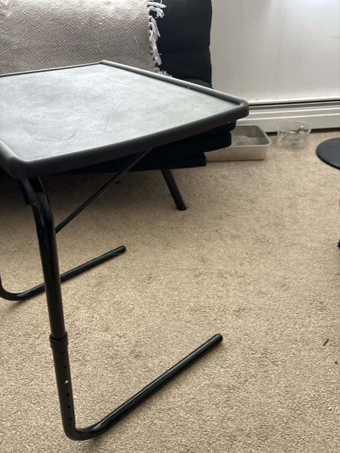 Black Adjustable Tray Table - photo 2