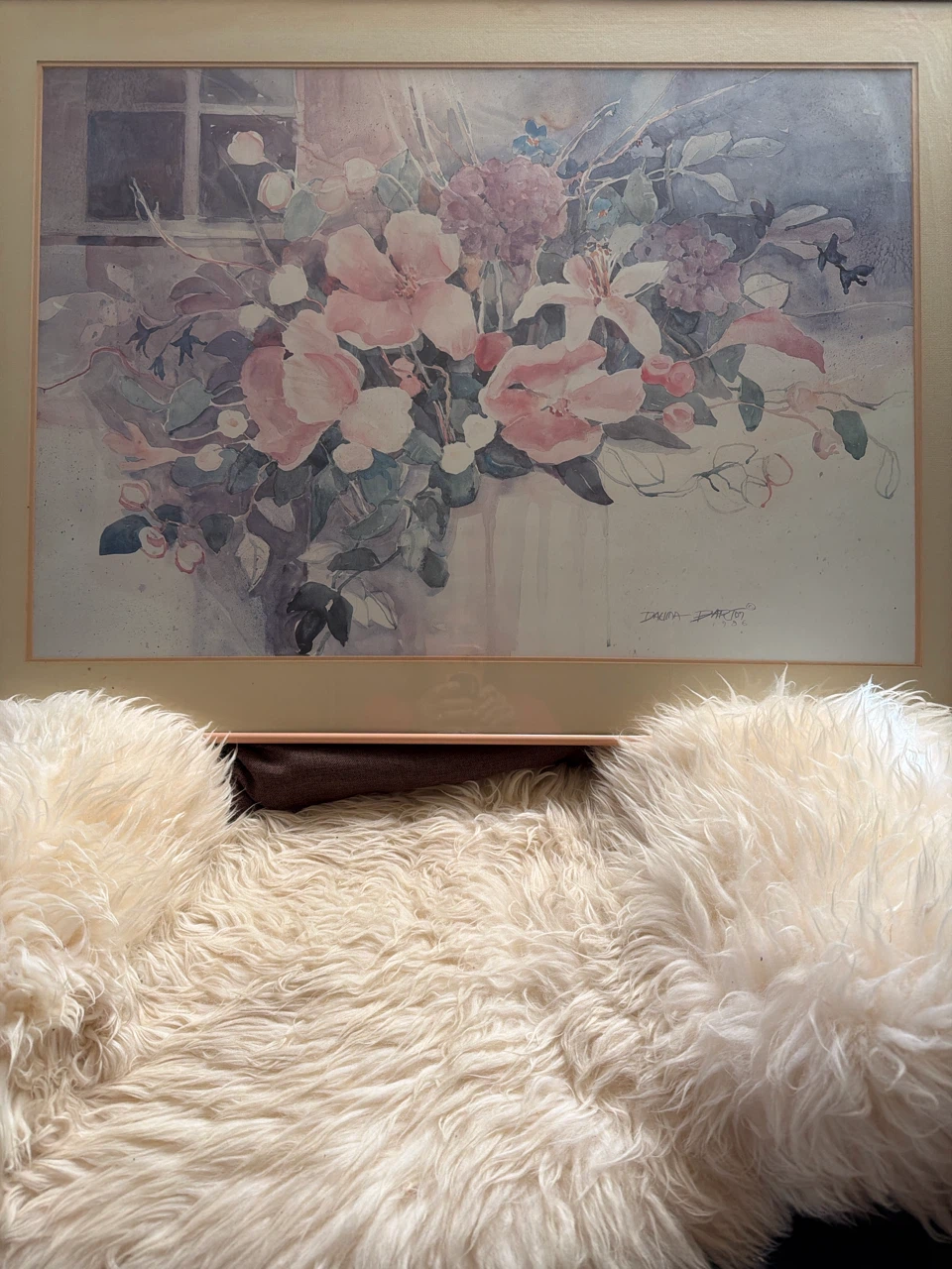 Large Framed Floral Print