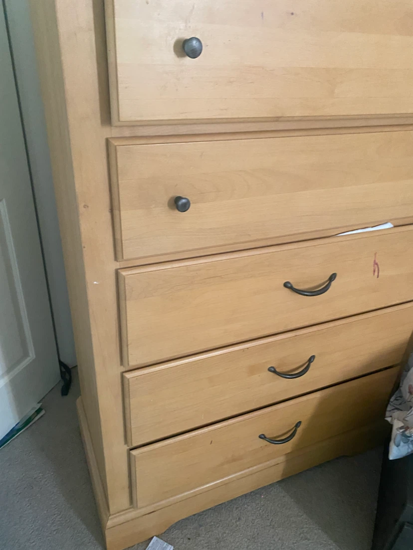 Light Wood Dresser with 6 Drawers - photo 2