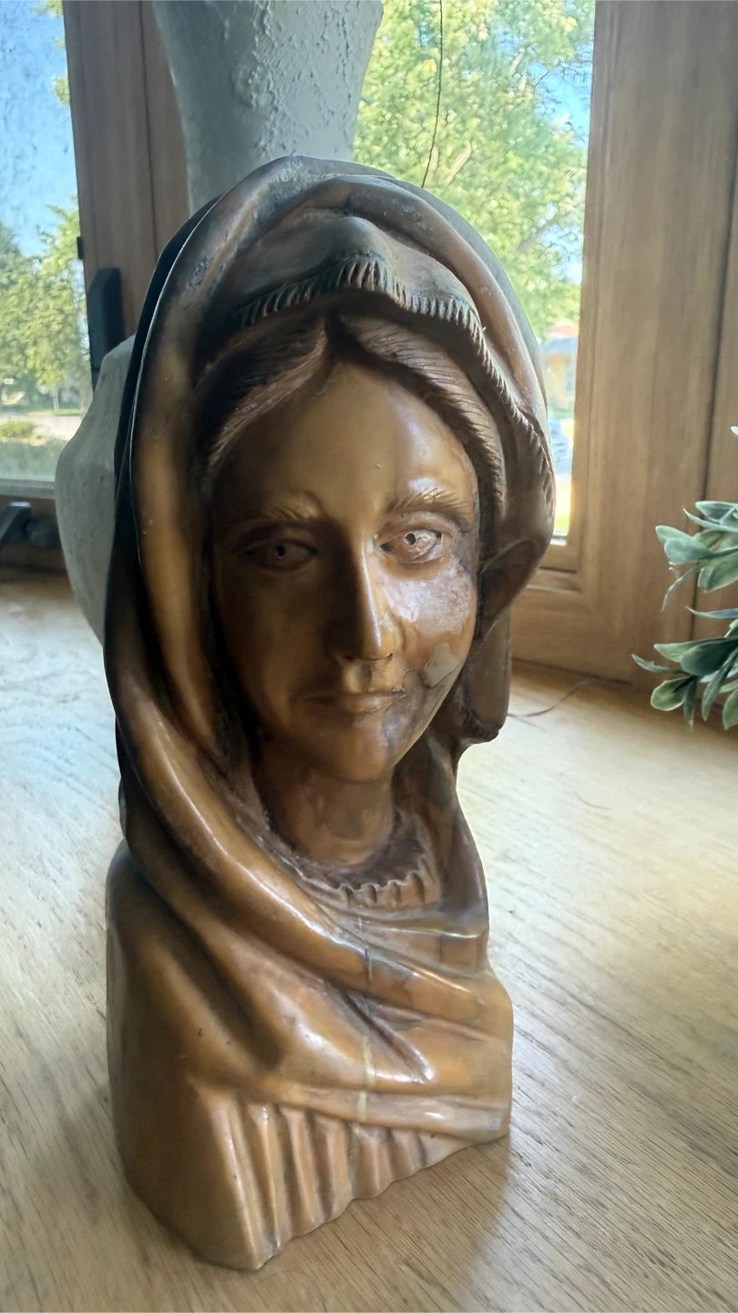 Vintage Woman Bust Sculpture check more photos - photo 2