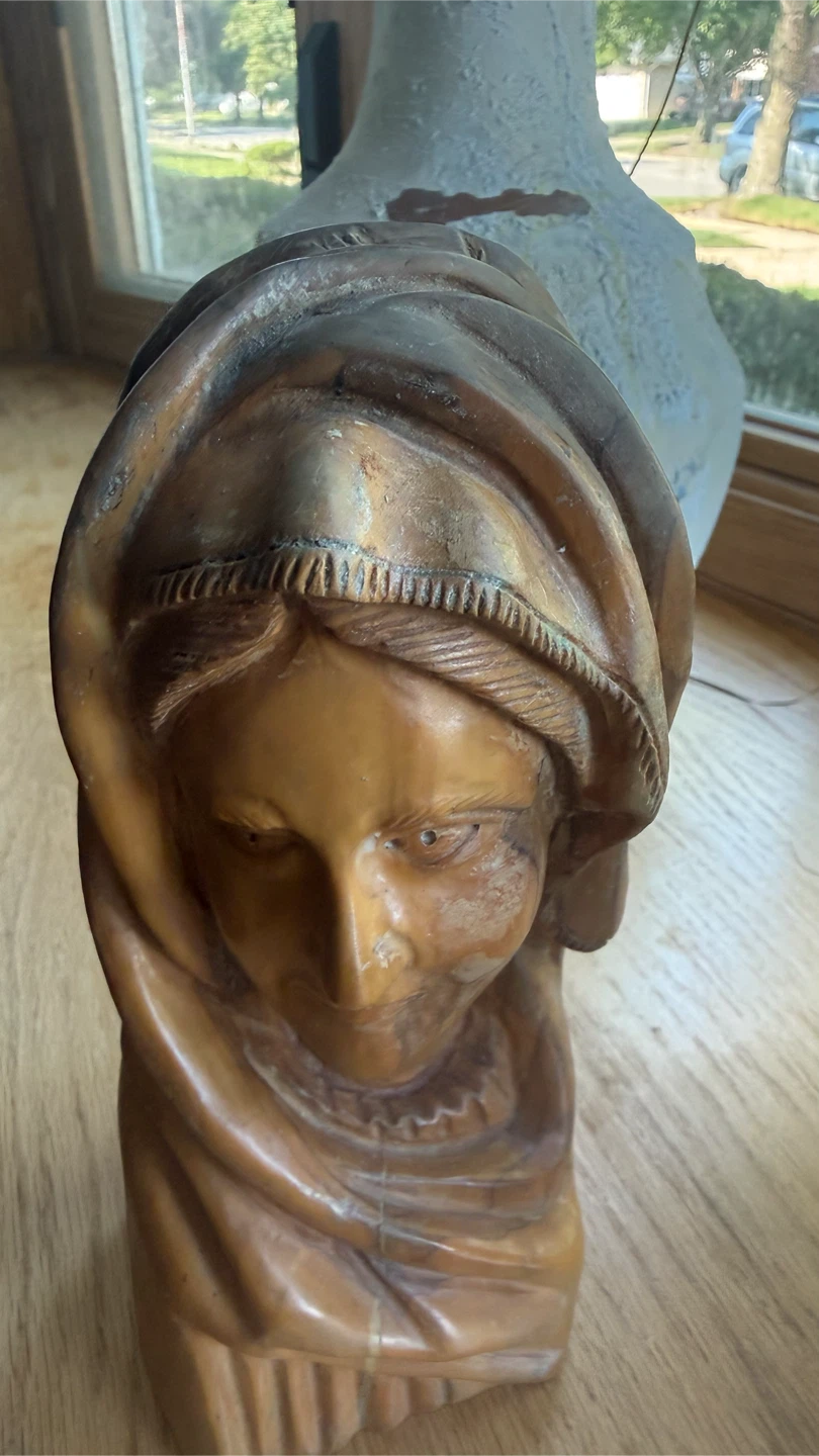 Vintage Woman Bust Sculpture check more photos - photo 3