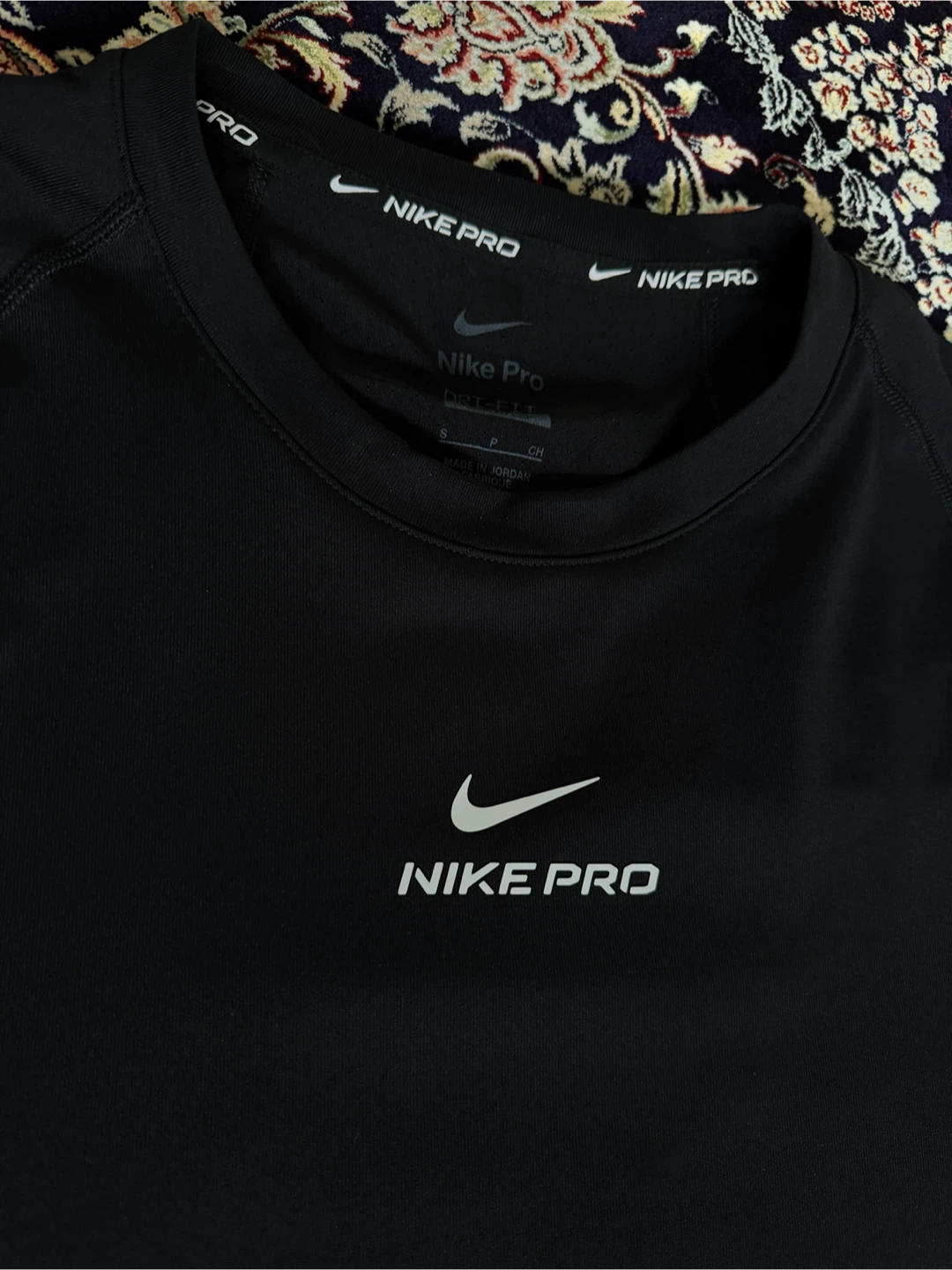 Nike Pro Black Short Sleeve T-Shirt - photo 2