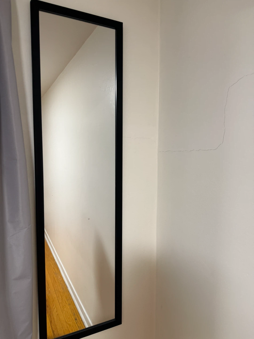 Full Length Black Framed Mirror