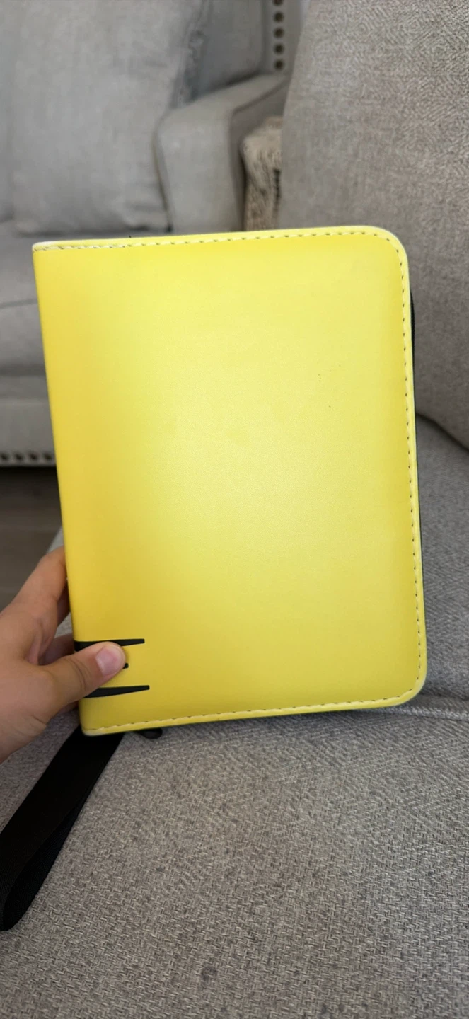 Yellow Pokemon Card Binder
