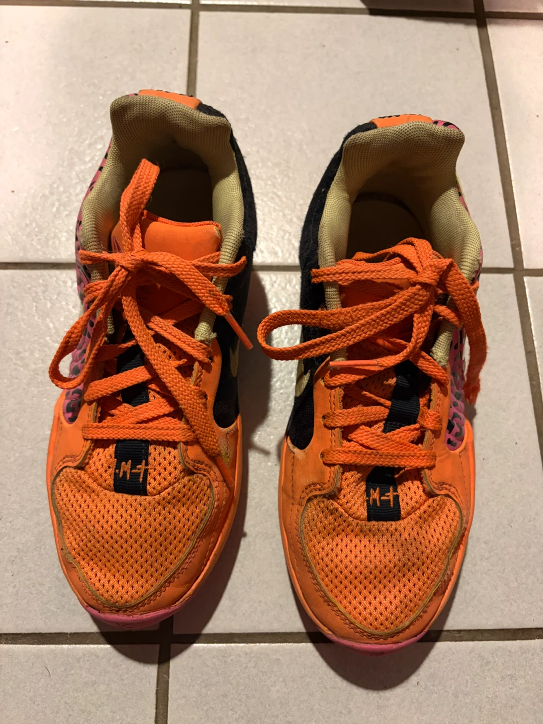 Nike Kids' Shoes Size 4Y Orange Pink Black