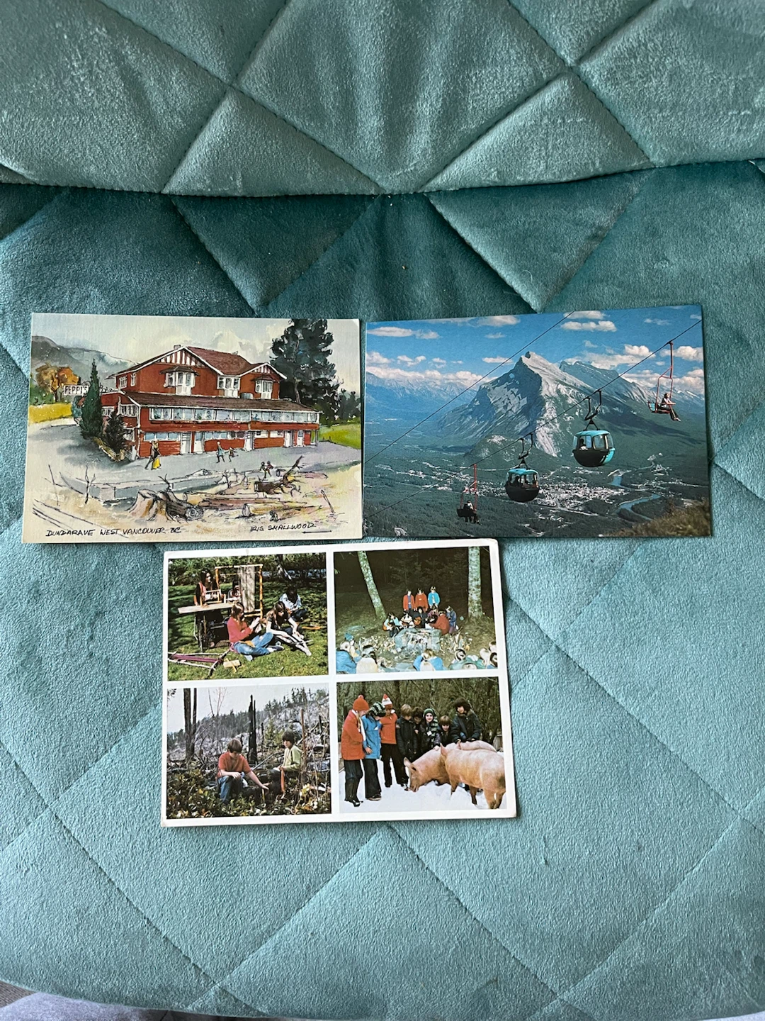 Vintage Canadian Postcards - Banff & Vancouver