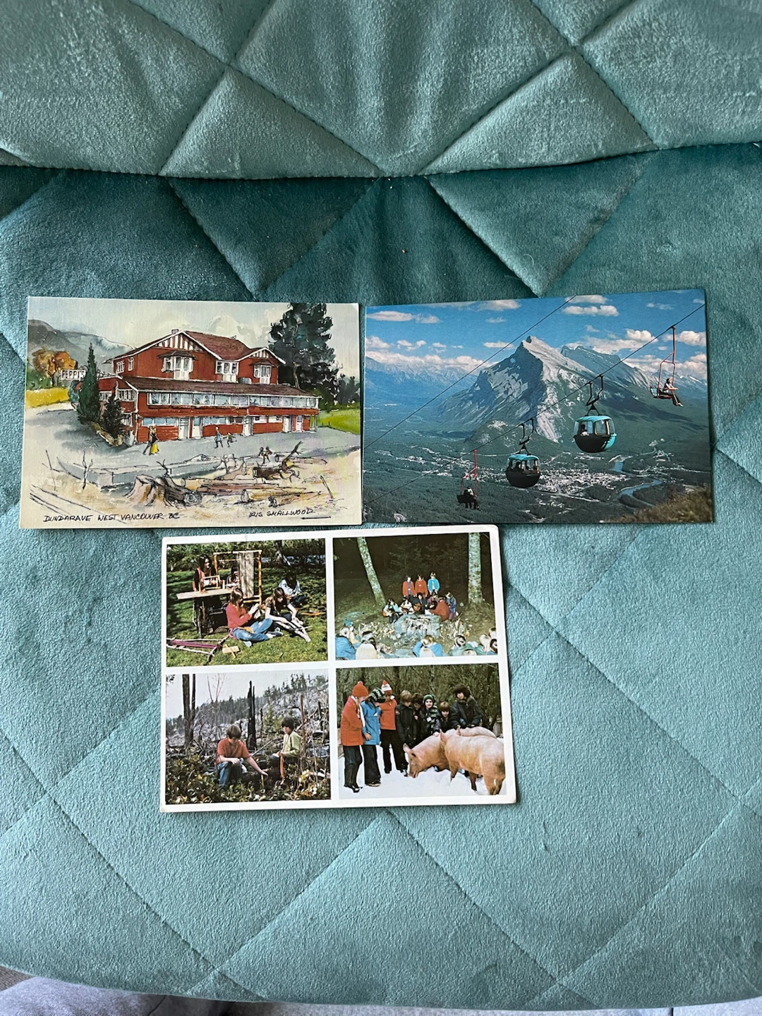 Vintage Canadian Postcards - Banff & Vancouver - photo 2