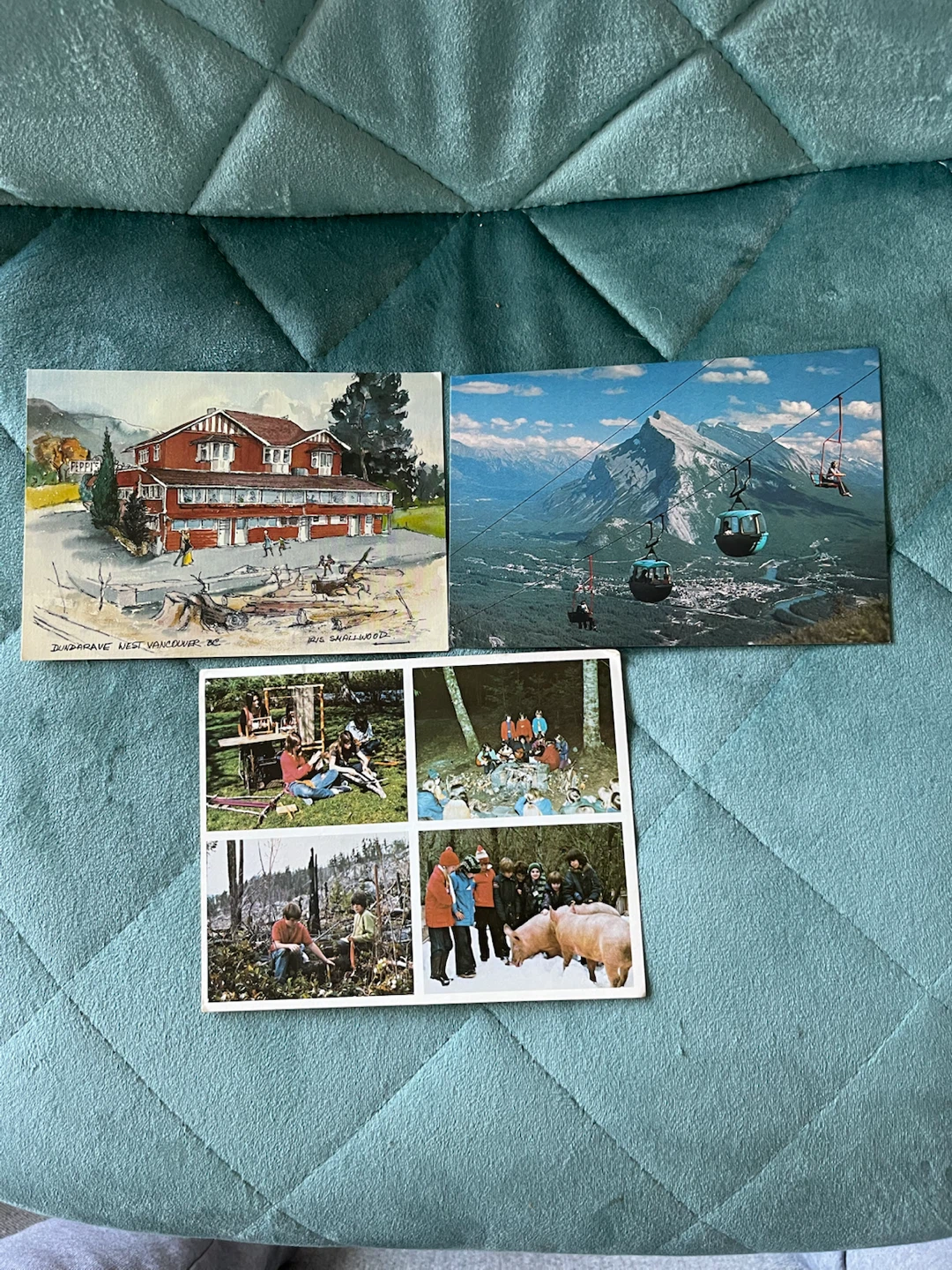 Vintage Canadian Postcards - Banff & Vancouver - photo 3