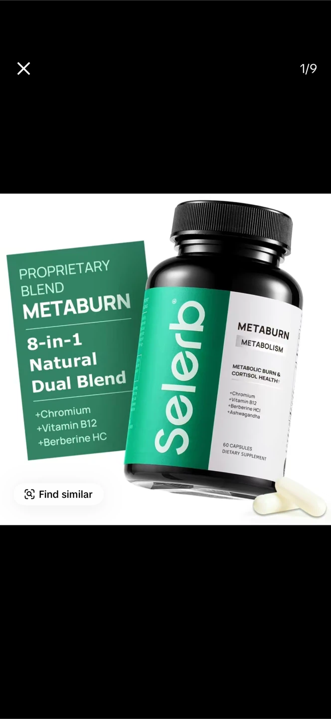 Selerb METABURN 8-in-1 Natural Dual Blend Dietary Supplement