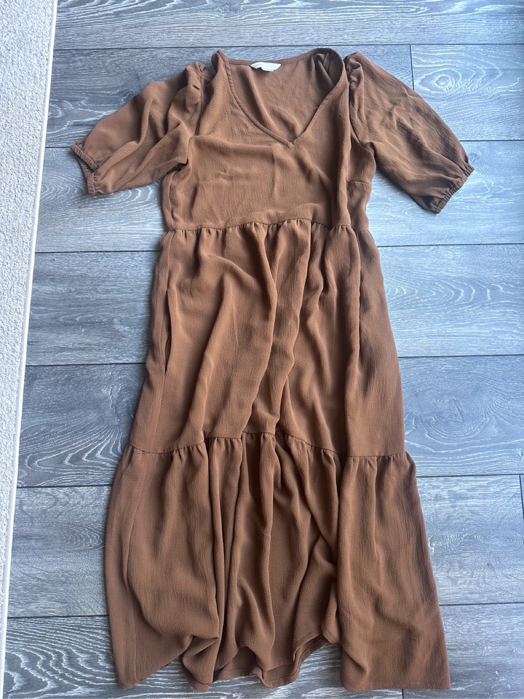 Tiered Midi Dress - S