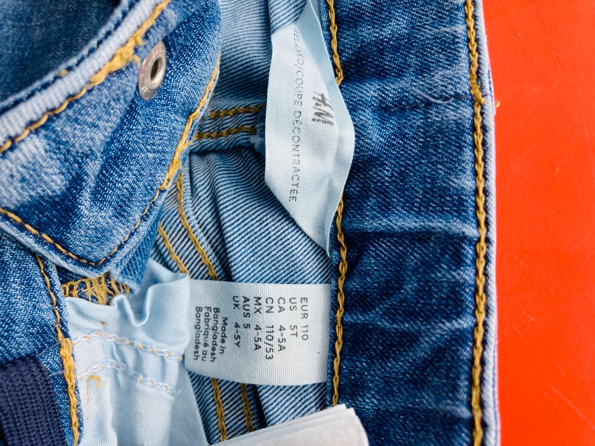 H&M Denim Jeans Kids Size 5Y - photo 2