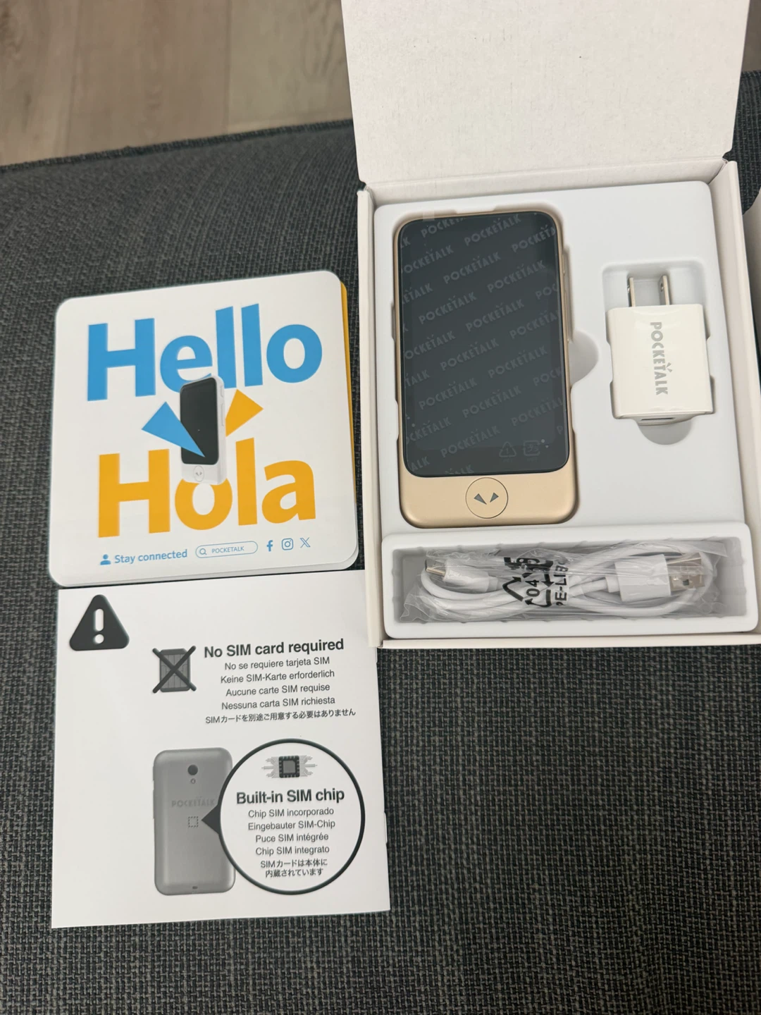 Pocketalk Two-Way Translator Device - Gold - photo 2