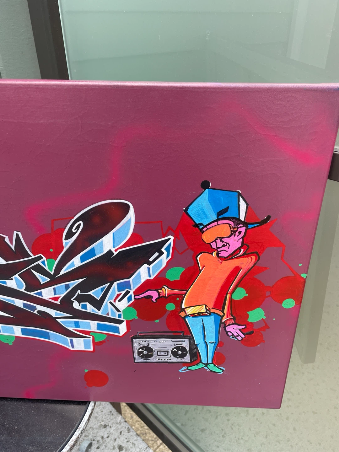 Wildstyle B-Boy Boombox Urban Street Art Painting - photo 5