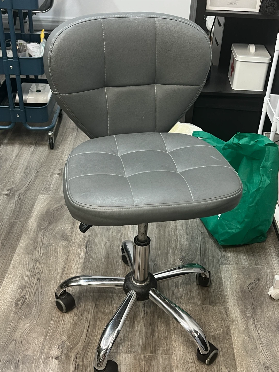 Grey Rolling Office Chair
