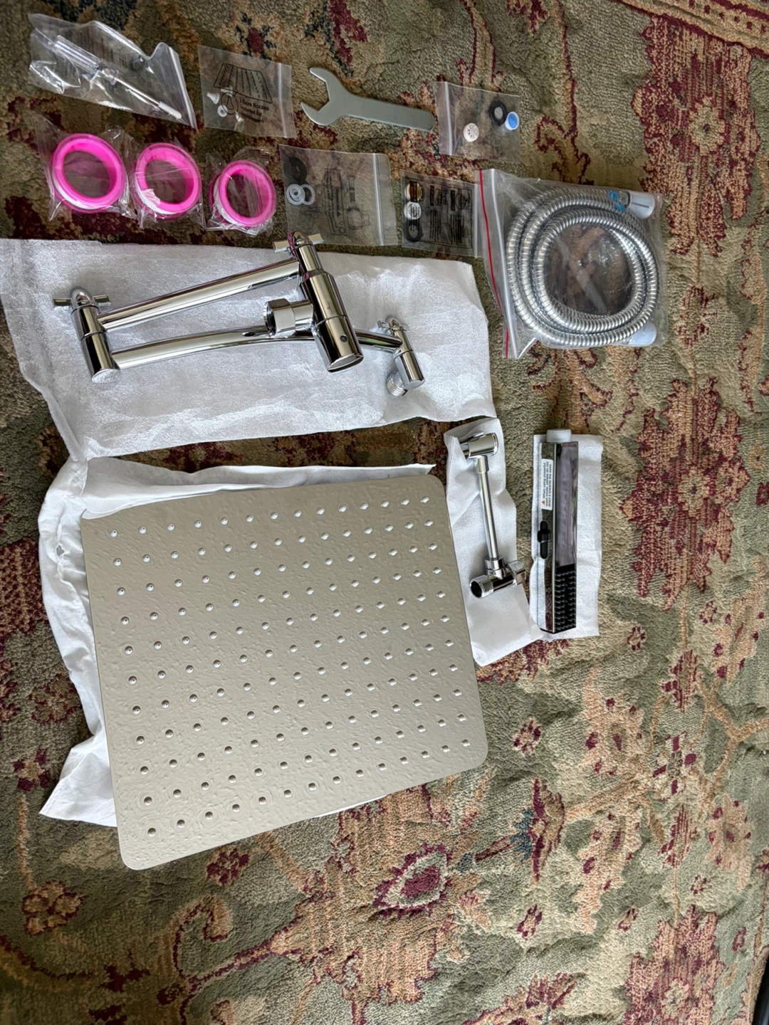 New Hibbent Chrome Shower Head Combo Set - photo 3