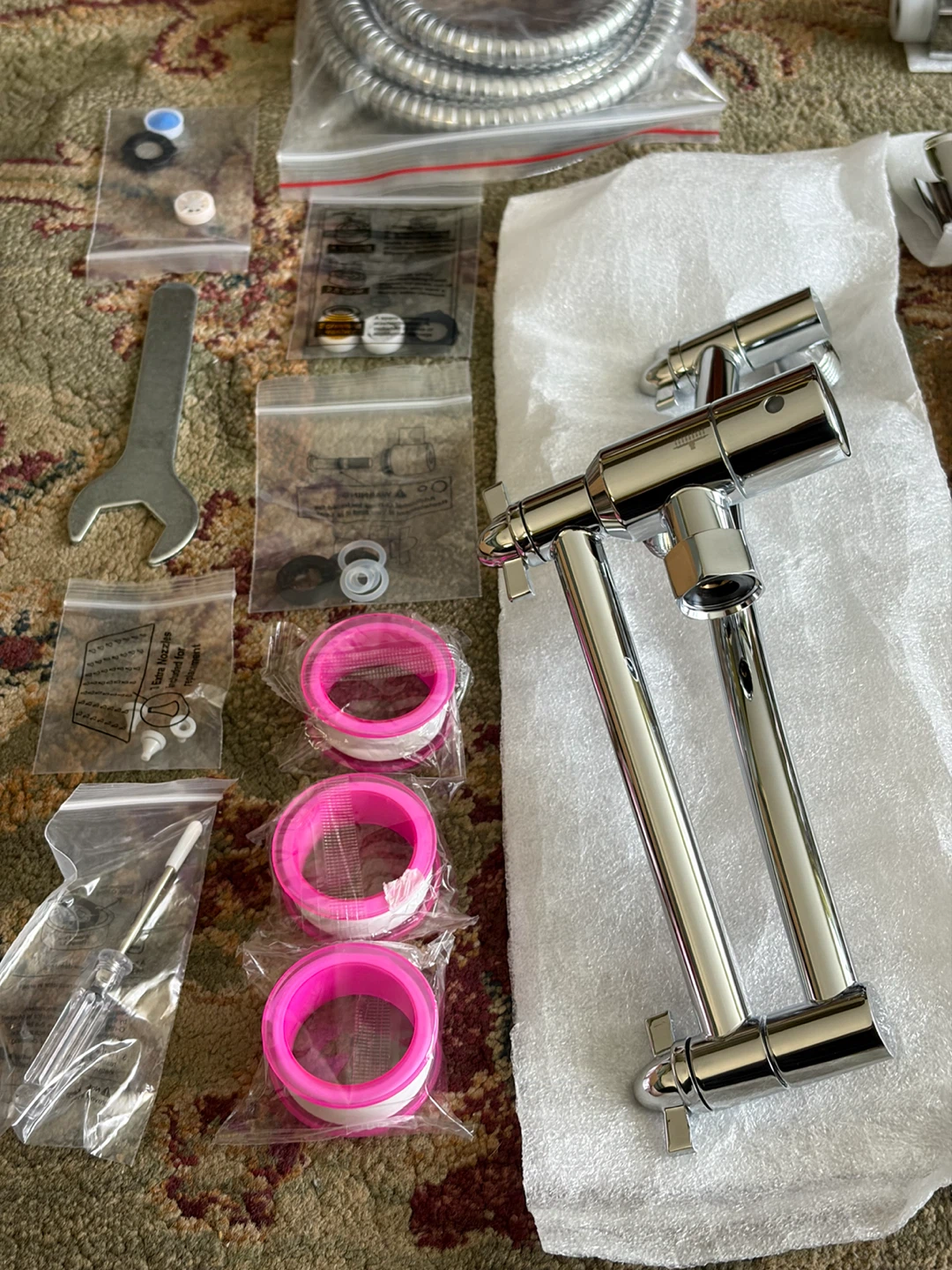 New Hibbent Chrome Shower Head Combo Set - photo 4