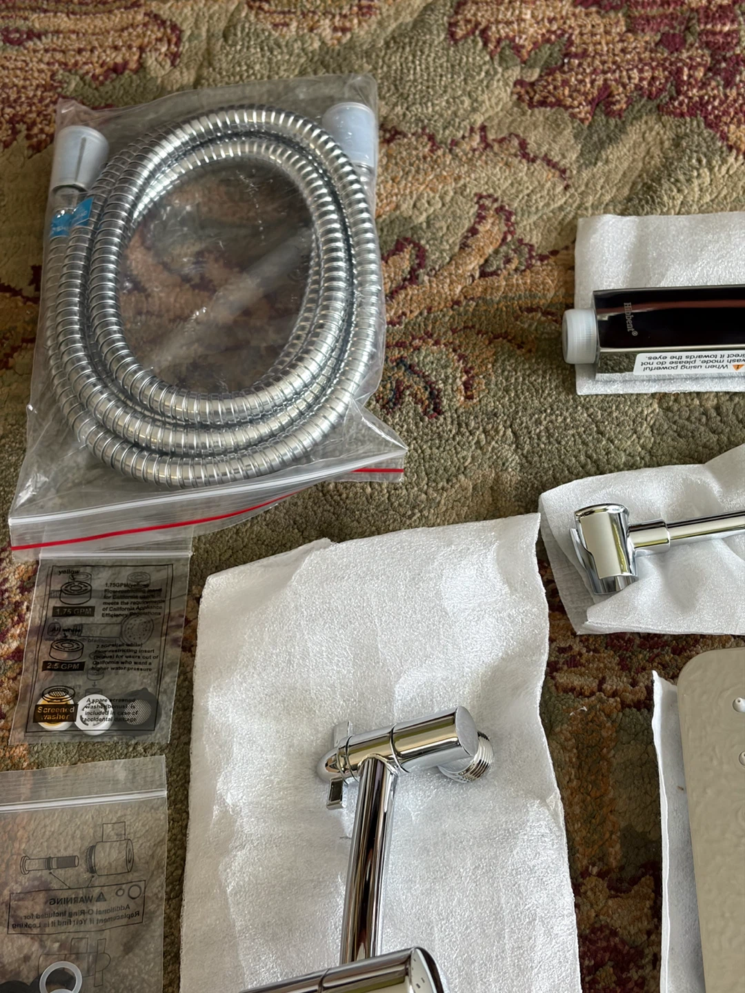 New Hibbent Chrome Shower Head Combo Set - photo 5