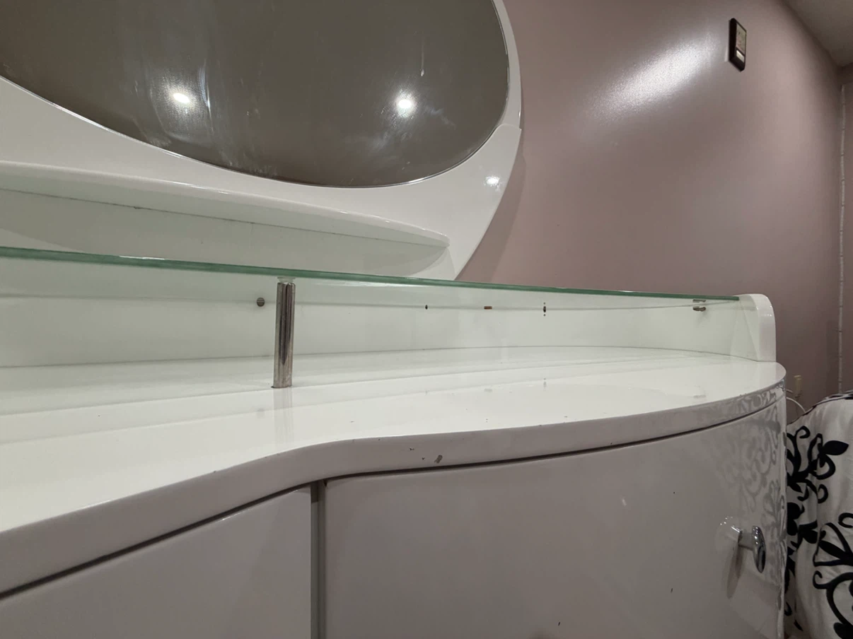White Dresser with Mirror - photo 2