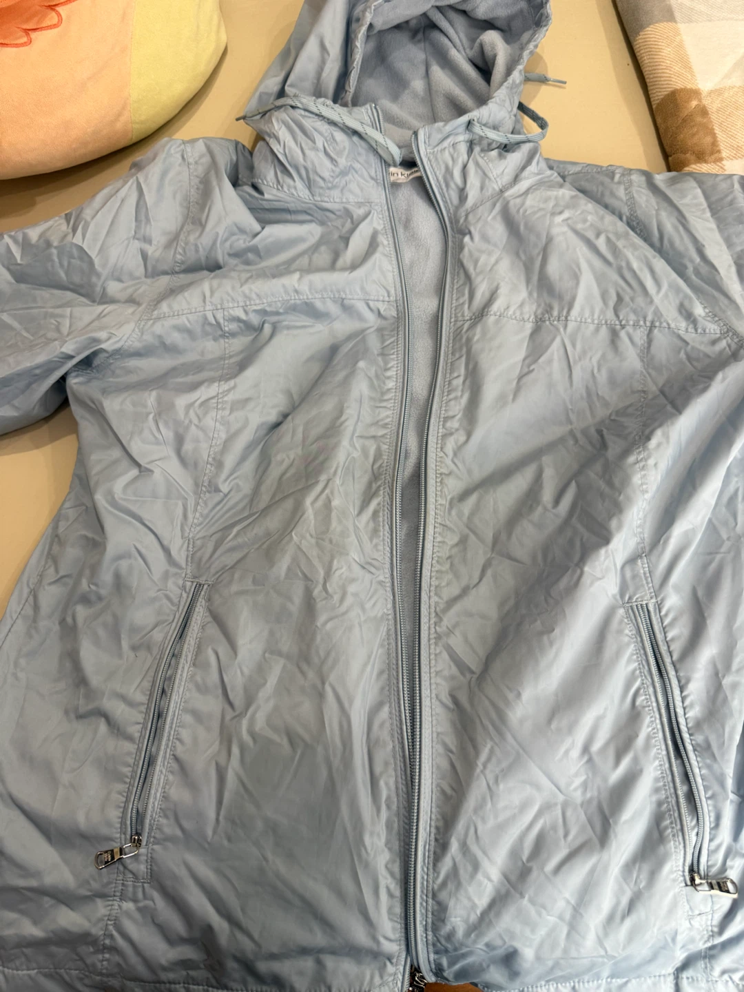 Calvin Klein Light Blue Hooded Jacket