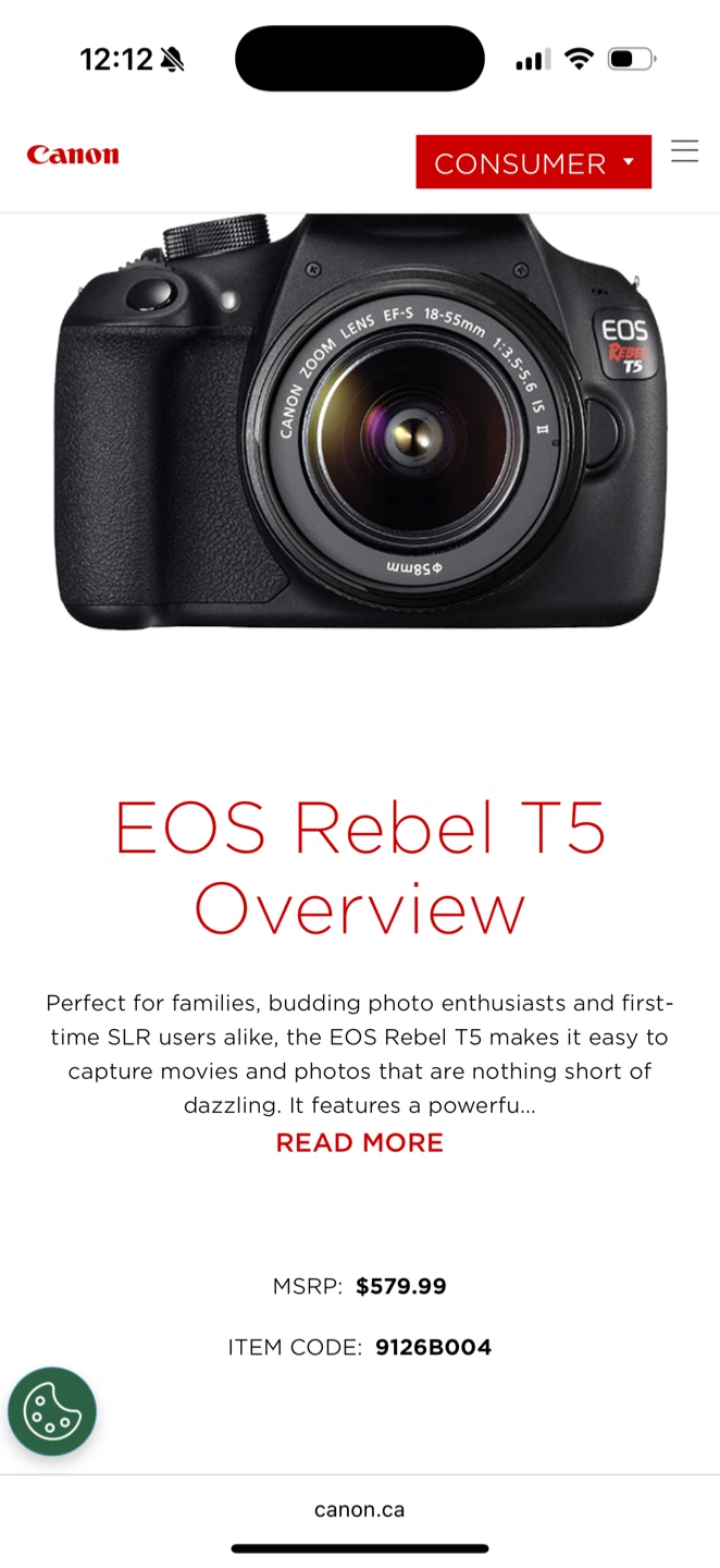 Canon EOS Rebel T5 DSLR Camera with EF-S 18-55mm Lens - photo 4