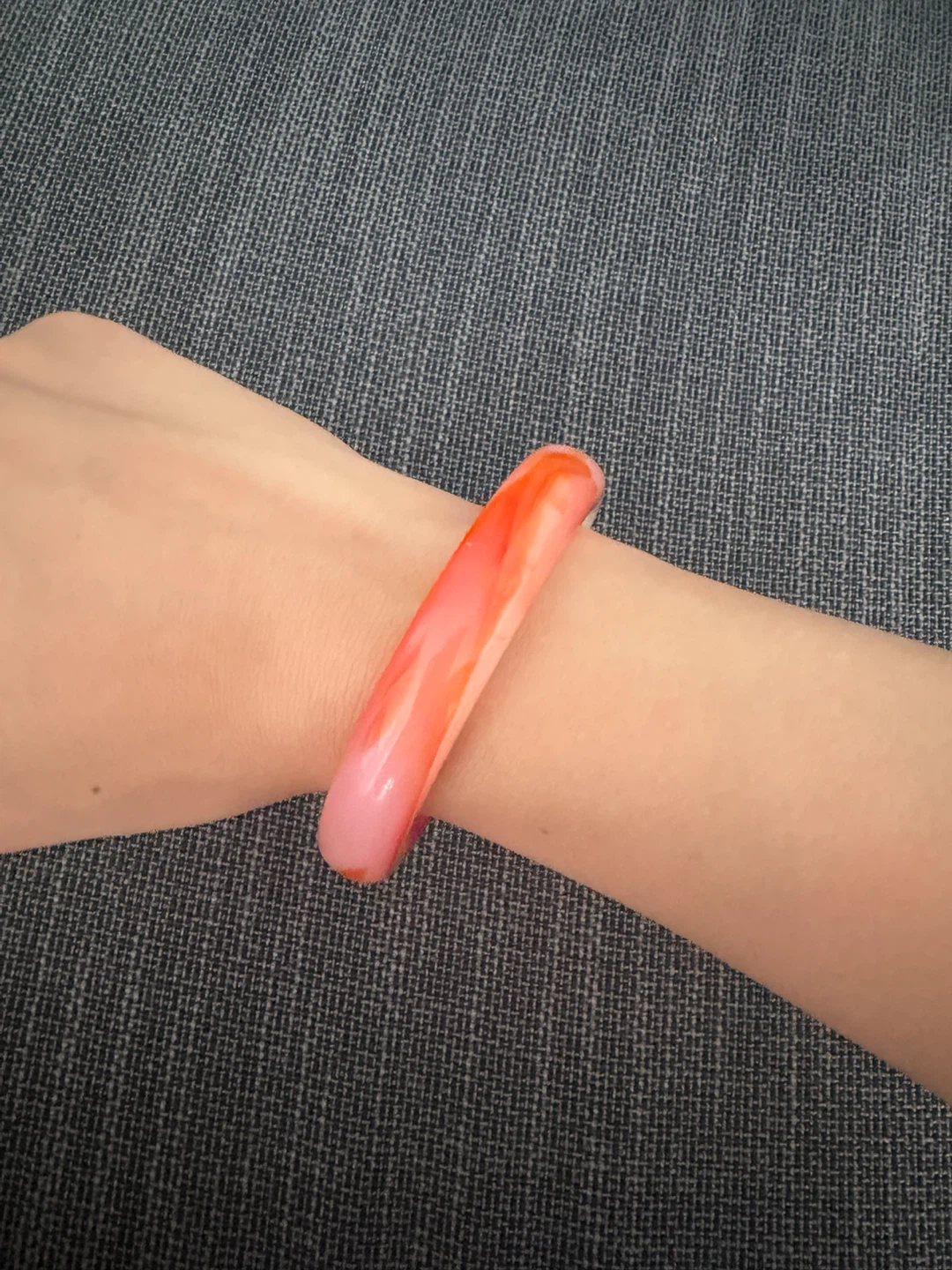 Genuine Natural Jade Bangle Bracelet - photo 2