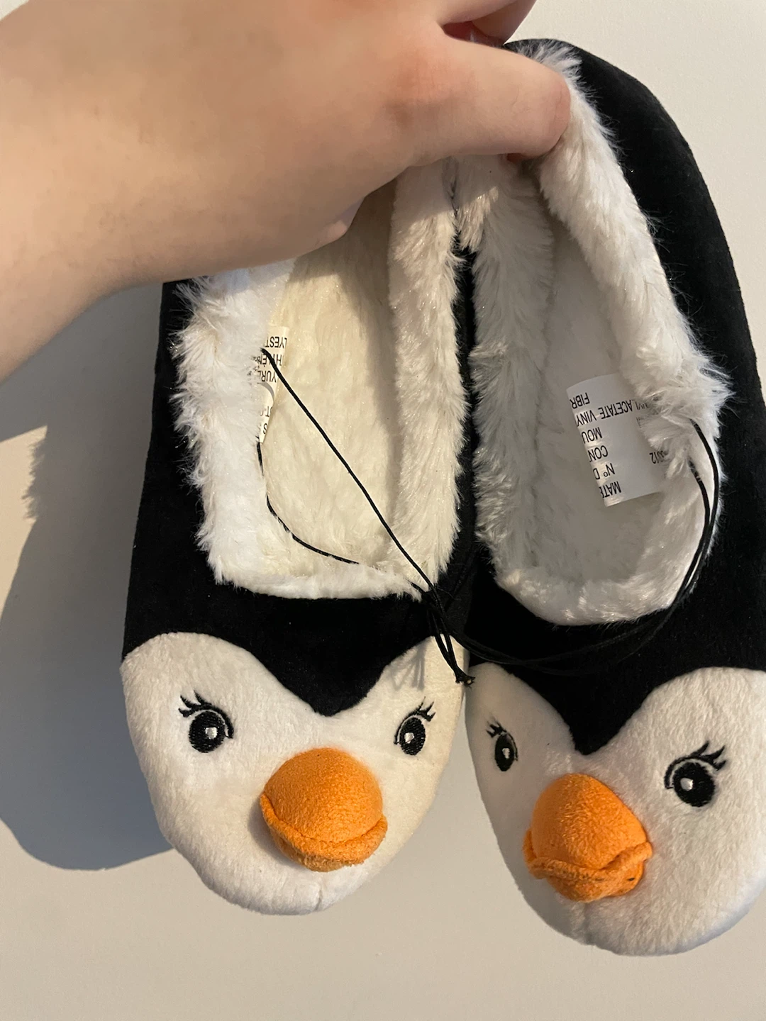 Penguin Slippers Size 7-8