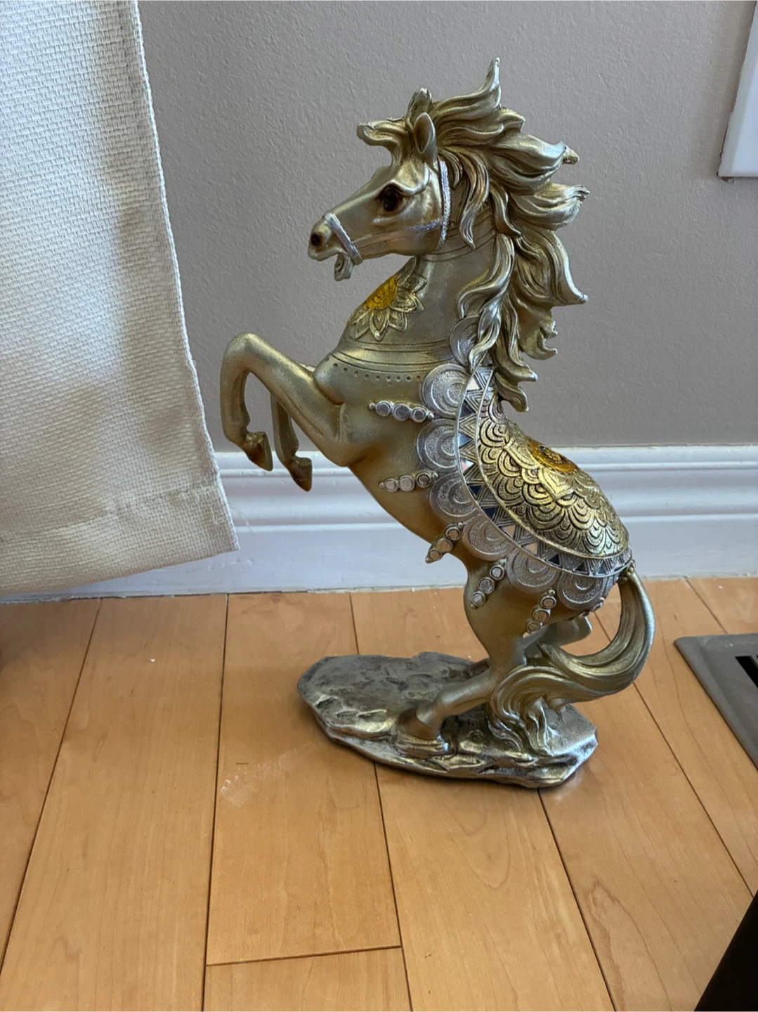 Decorative Gold Horse Figurine