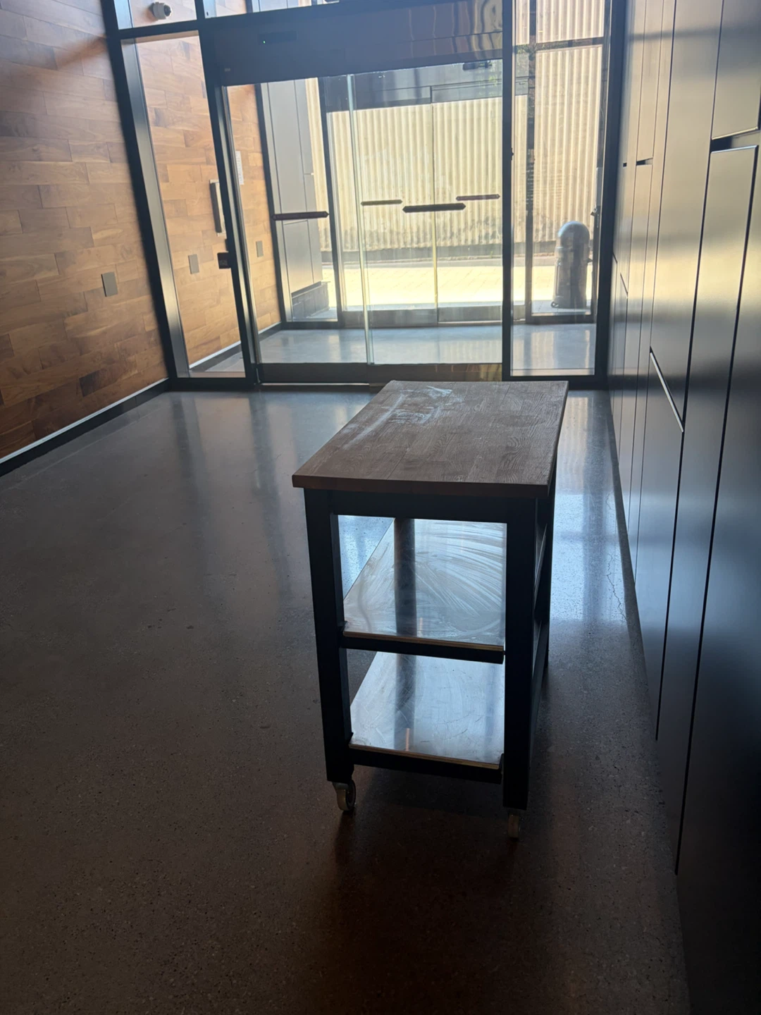 IKEA Kitchen Island Cart with Wooden Top - photo 3