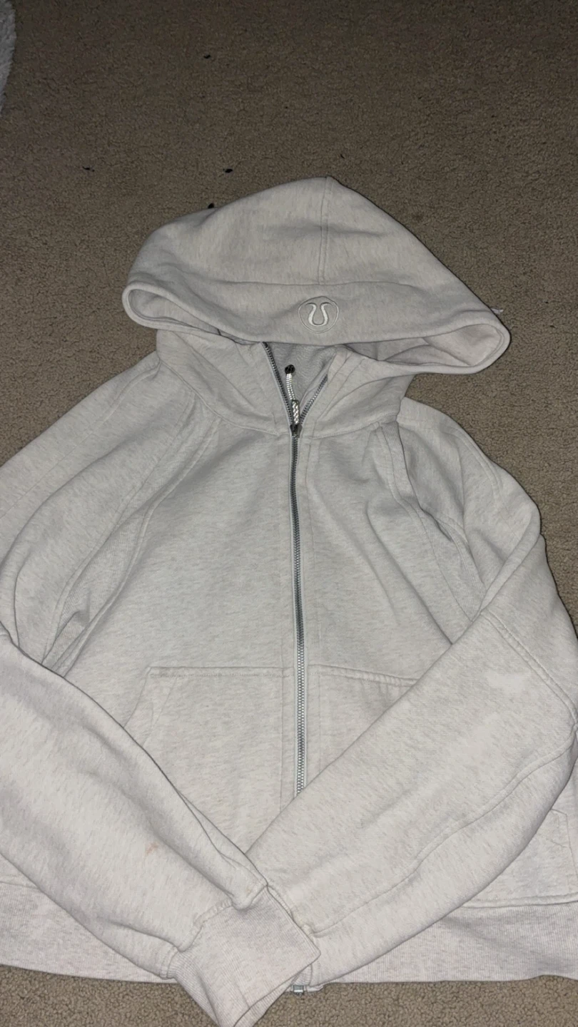Lululemon Grey Zip-Up Hoodie